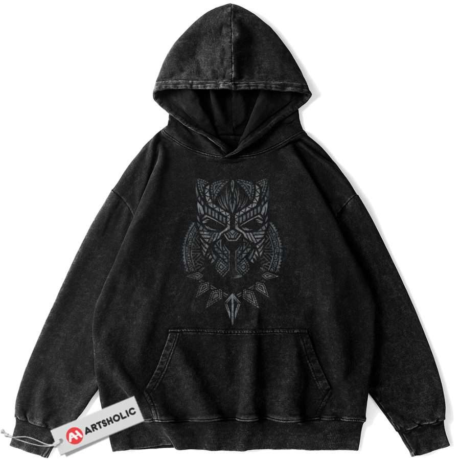 Alternative view of Black Panther Hoodie, Marvel Comics Hoodie, Vintage Hoodie