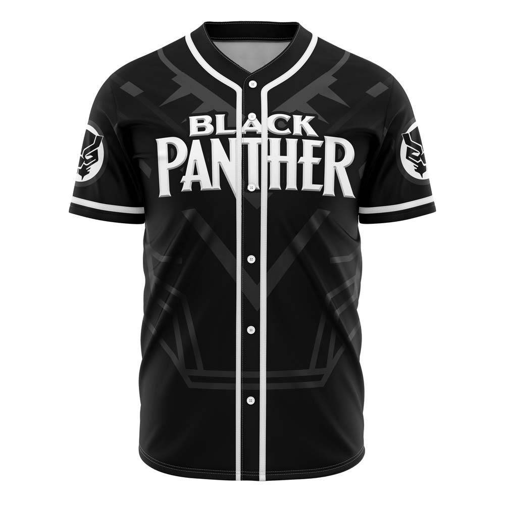 Black Panther Marvel Custom Baseball Jersey - Otaku Hall