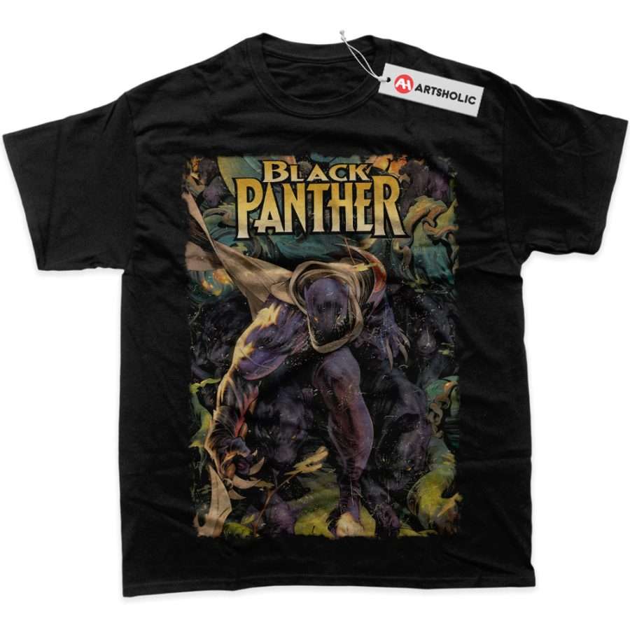 Alternative view of Black Panther Shirt, Marvel Comics Shirt, Graphic Tee