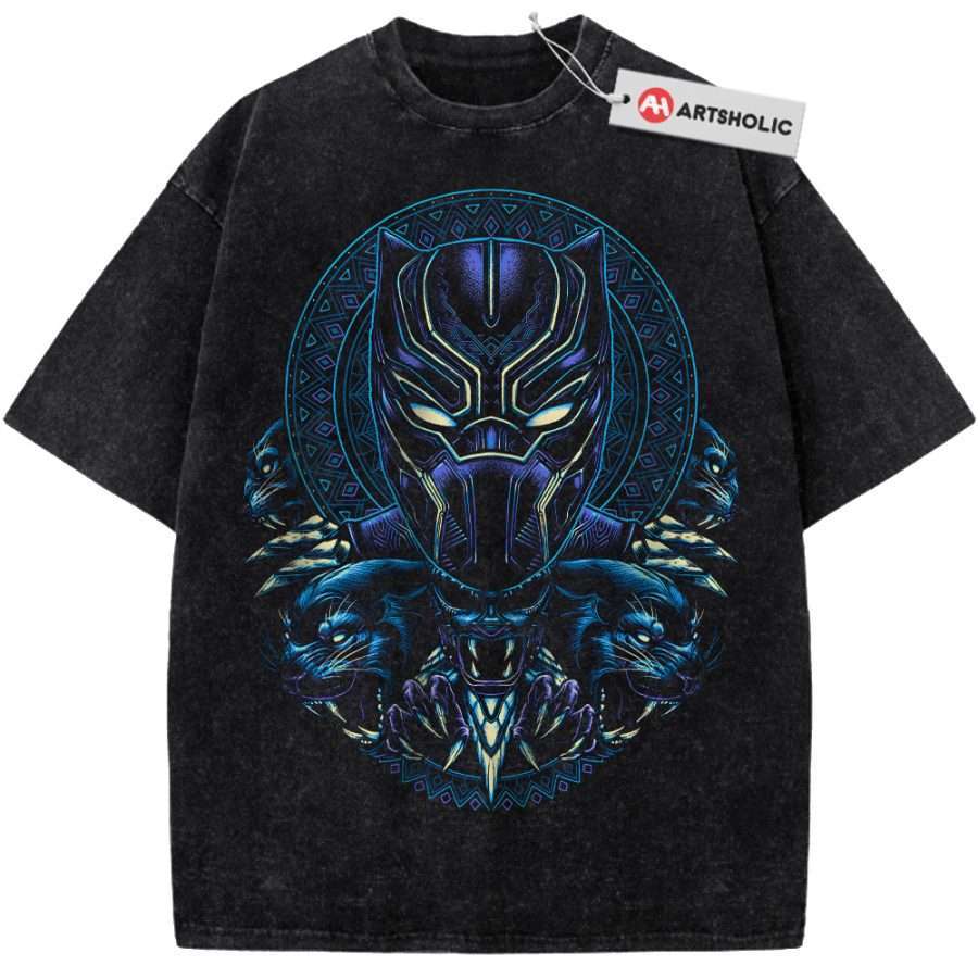 Alternative view of Black Panther Shirt, Marvel Comics Shirt, Vintage T-Shirt