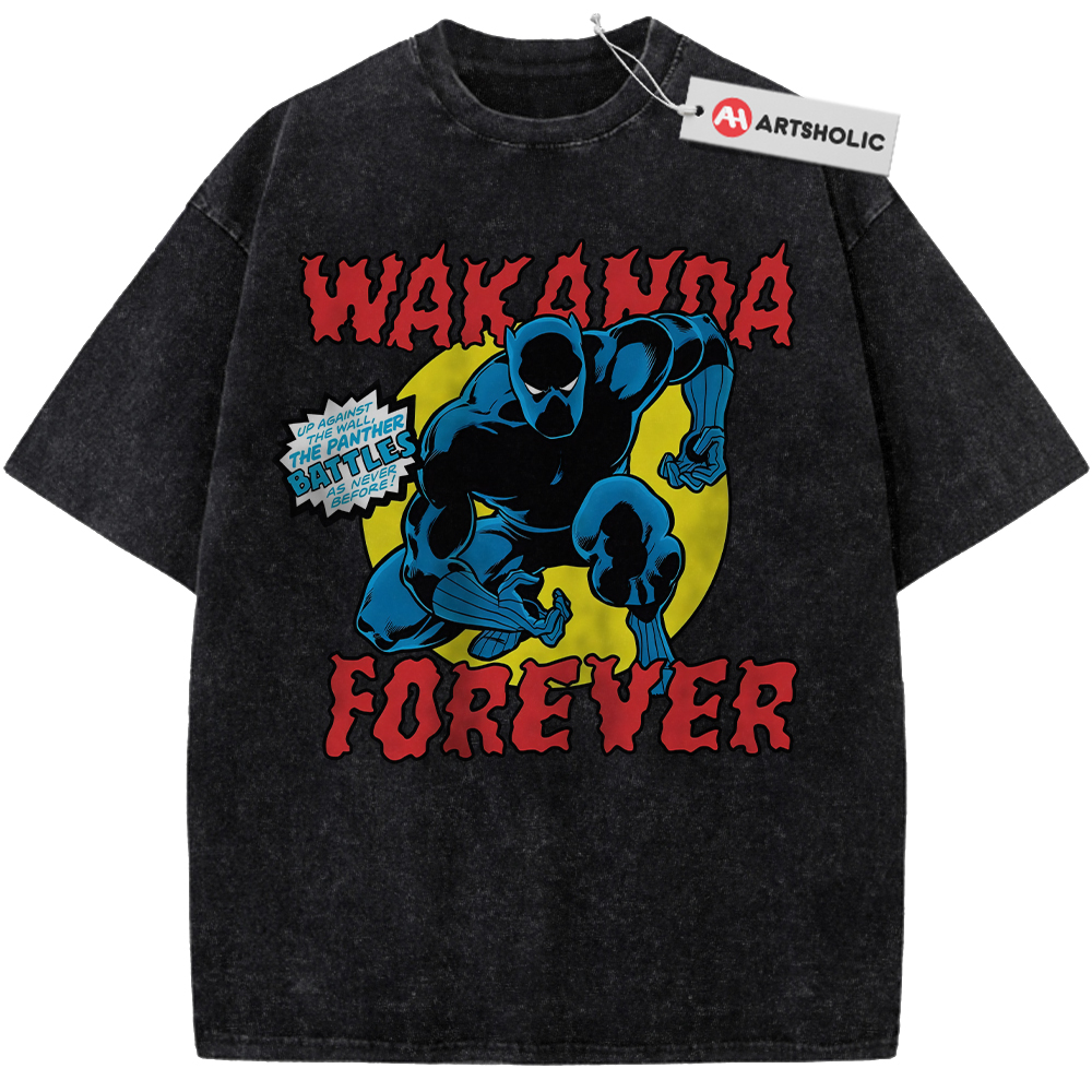 Alternative view of Black Panther Shirt, Marvel Comics Shirt, Vintage Tee