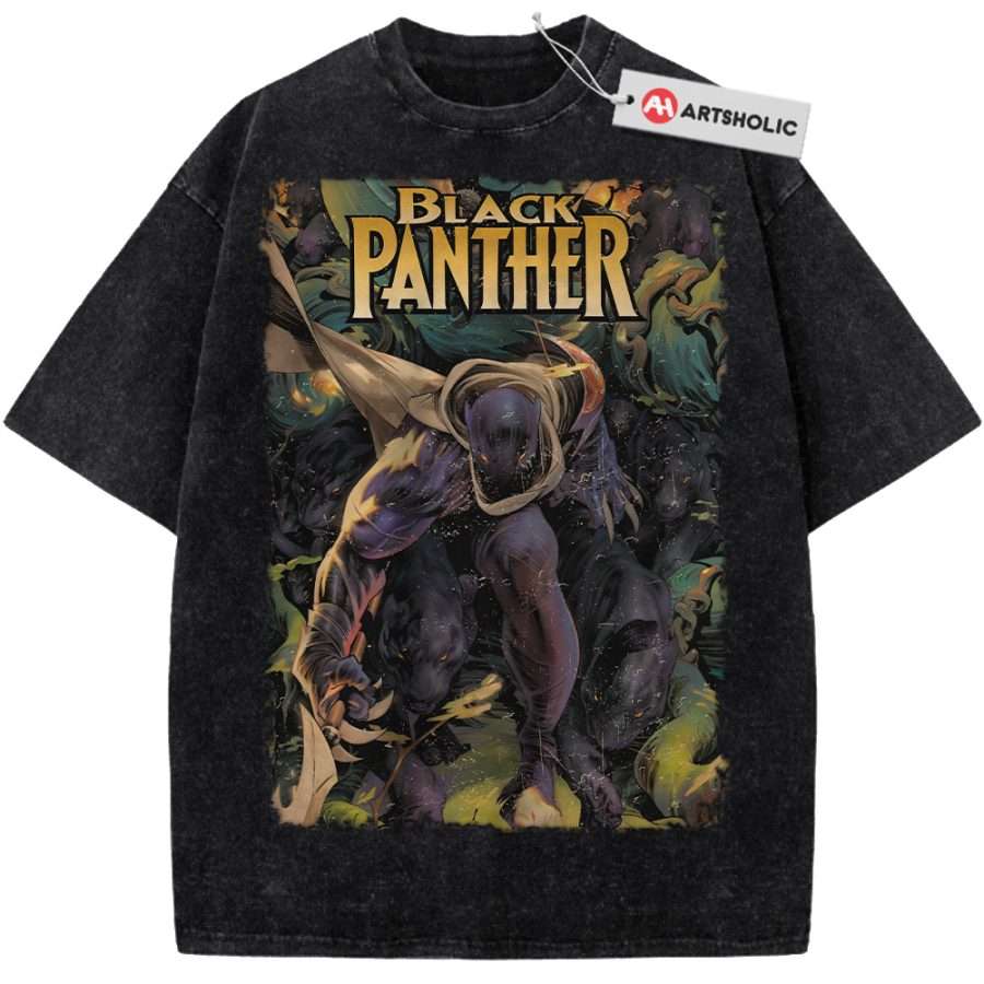 Alternative view of Black Panther Shirt, Marvel Comics Shirt, Vintage Tee