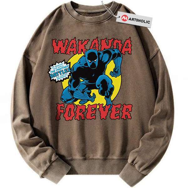 Alternative view of Black Panther Sweatshirt, Marvel Comics Sweatshirt, Vintage Sweatshirt