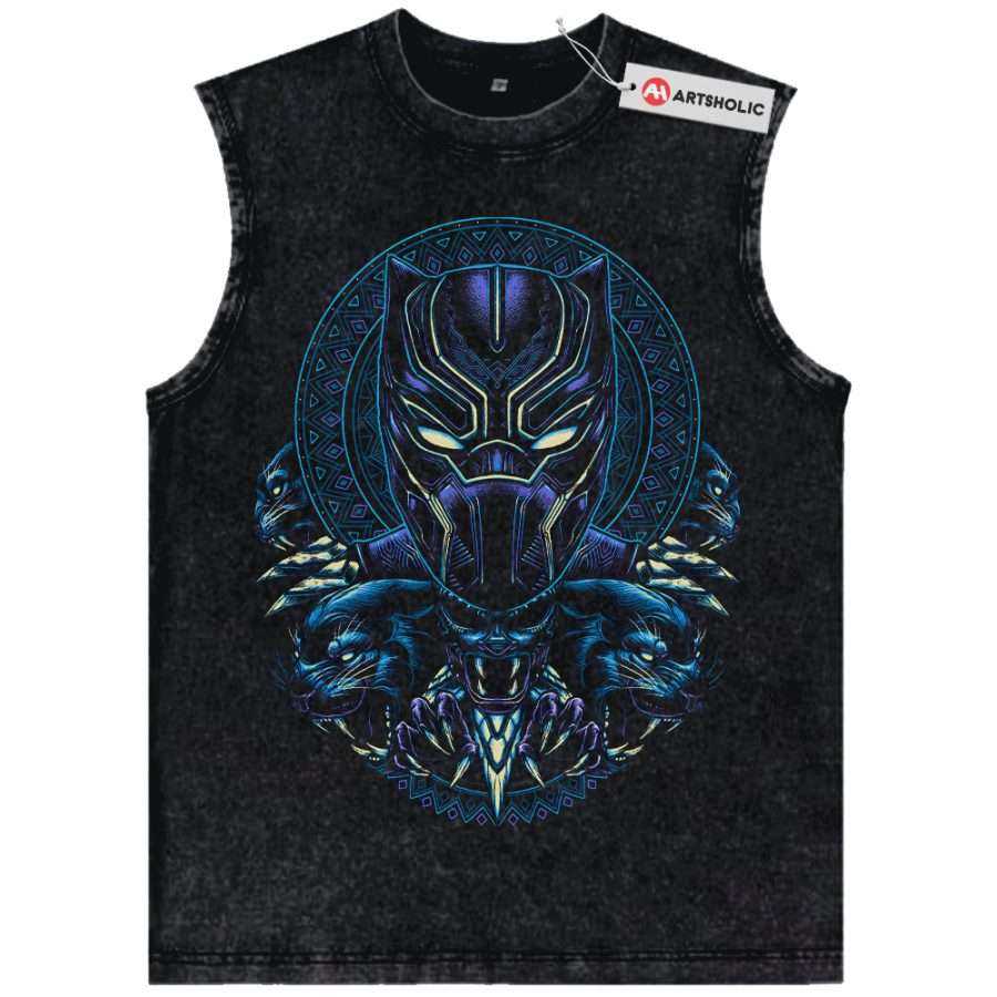Alternative view of Black Panther Tank Top, Marvel Comics Tank Top, Vintage Tank Top