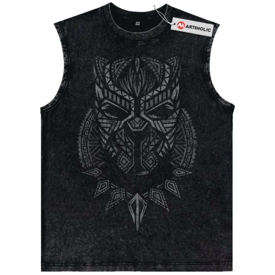 Alternative view of Black Panther Tank Top, Marvel Comics Tank Top, Vintage Tank Top