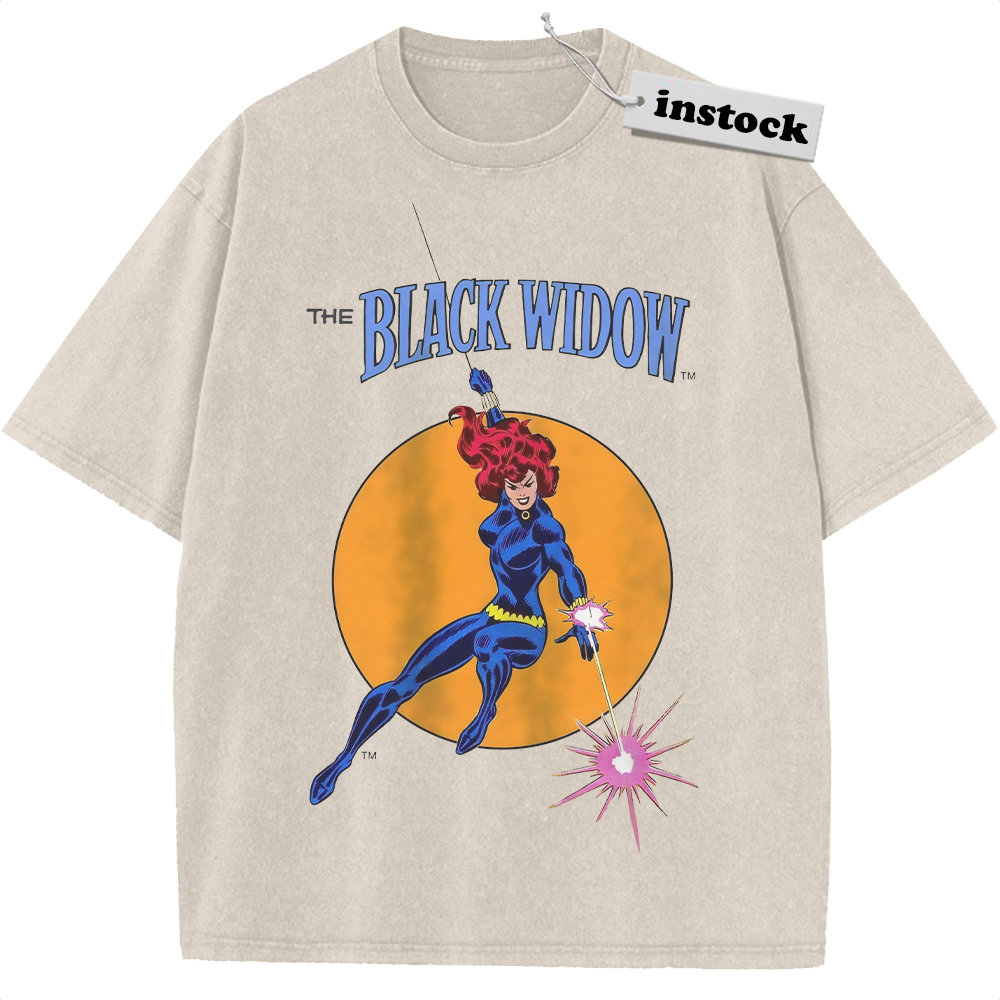 Black Widow Shirt, Natasha Romanoff Shirt, Marvel Comics Shirt, Vintage Tee