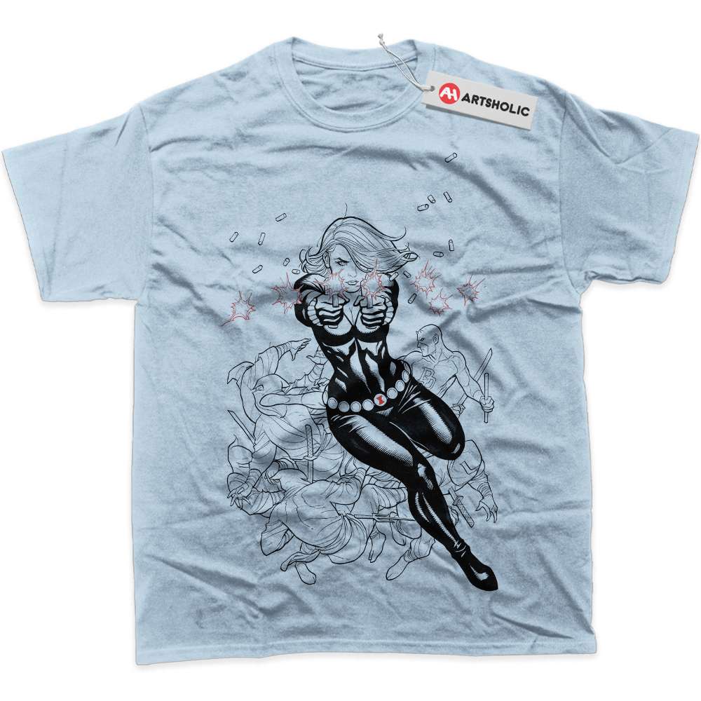 Alternative view of Black Widow vs Daredevil Shirt, Marvel Comics Shirt, Graphic Tee