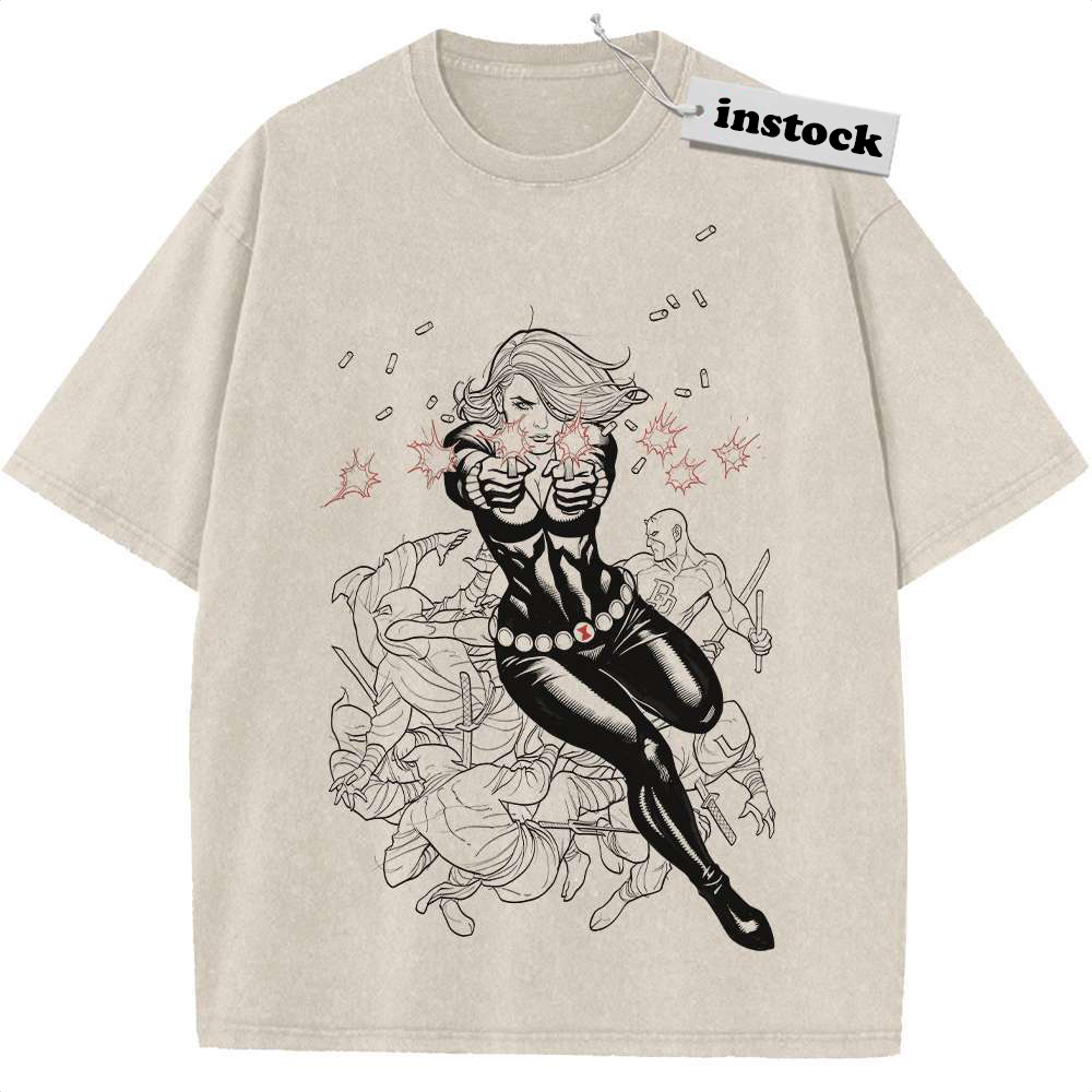 Black Widow vs Daredevil Shirt, Marvel Comics Shirt, Vintage Tee