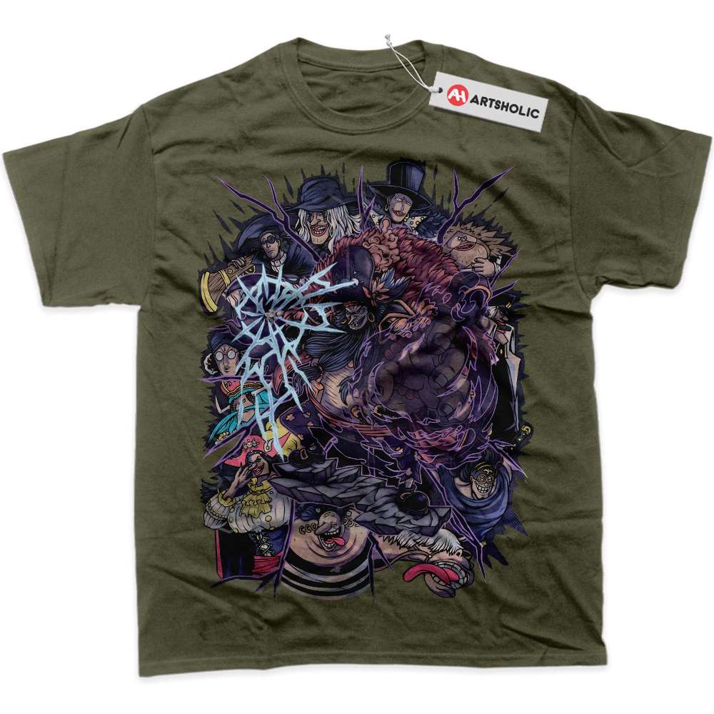 Alternative view of Blackbeard Pirates Shirt, One Piece Shirt, Anime Shirt, Graphic T-Shirt