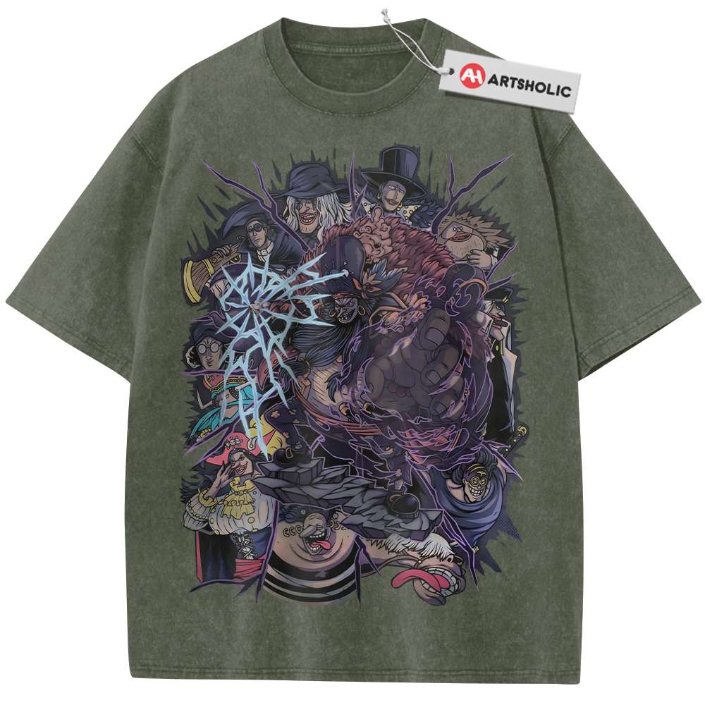 Alternative view of Blackbeard Pirates Shirt, One Piece Shirt, Anime Shirt, Vintage T-Shirt