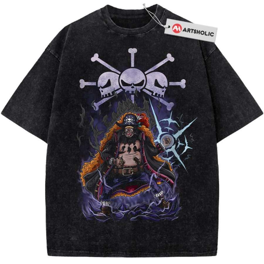 Alternative view of Blackbeard Shirt, Marshall D Teach Shirt, One Piece Shirt, Anime Shirt, Vintage Tee