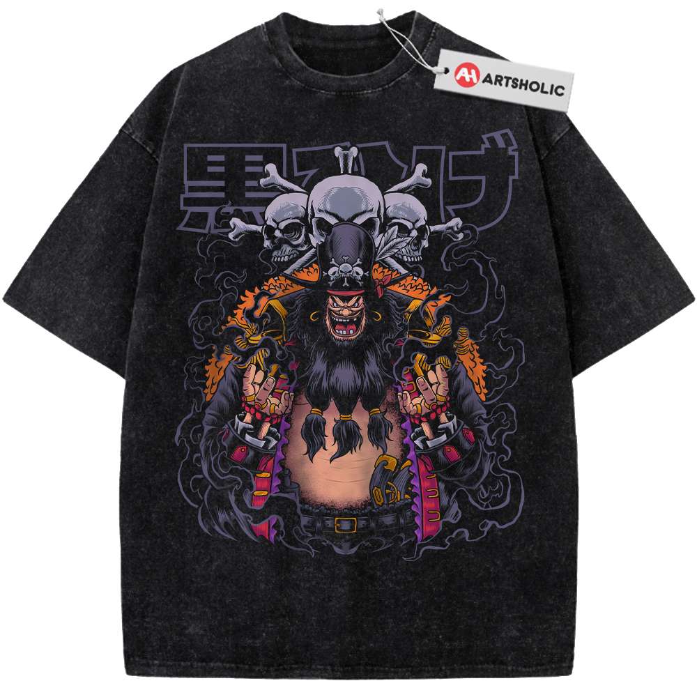 Blackbeard Shirt, One Piece Shirt, Anime Shirt, Vintage Tee