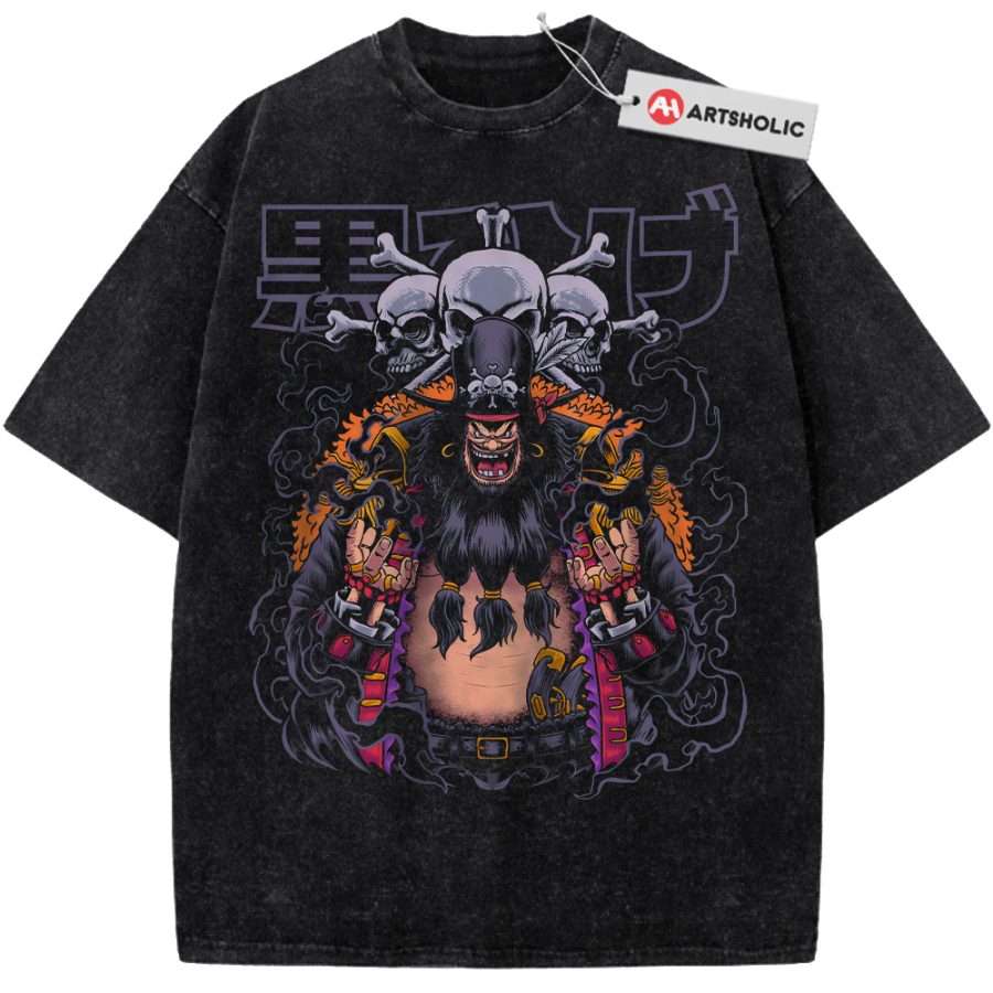 Alternative view of Blackbeard Shirt, One Piece Shirt, Anime Shirt, Vintage Tee