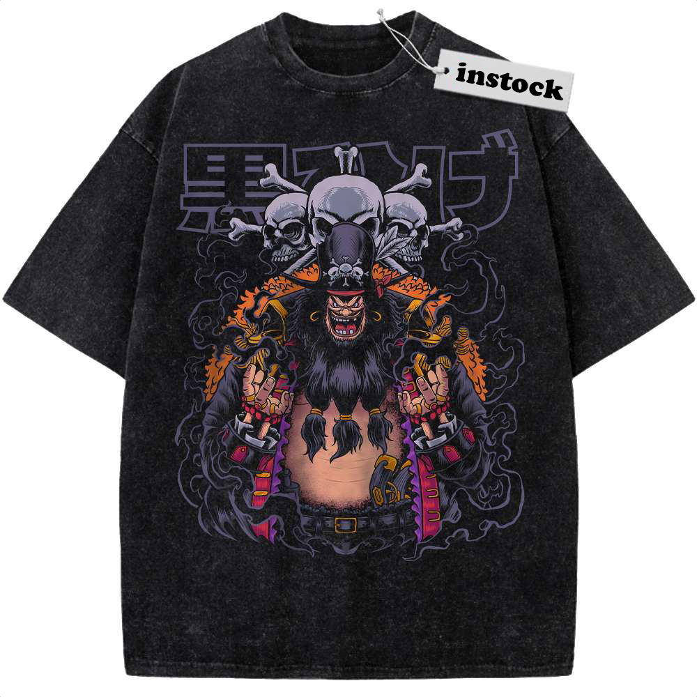 Blackbeard Shirt, One Piece Shirt, Anime Shirt, Vintage Tee