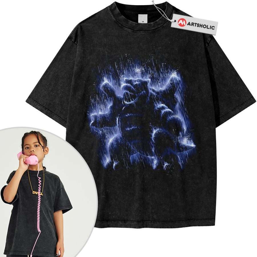 Alternative view of Blastoise Shirt For Kids, Pokemon Shirt For Kids, Anime Shirt For Kids, Vintage Tee For Kids