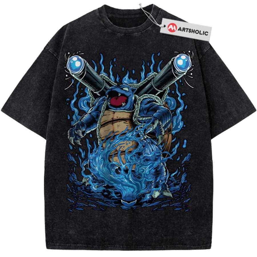 Alternative view of Blastoise Shirt, Pokemon shirt, Anime Shirt, Vintage T-Shirt