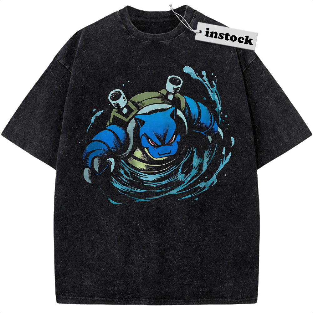 Blastoise Shirt, Pokemon Shirt, PKM Shirt, Anime Shirt, Vintage T-Shirt
