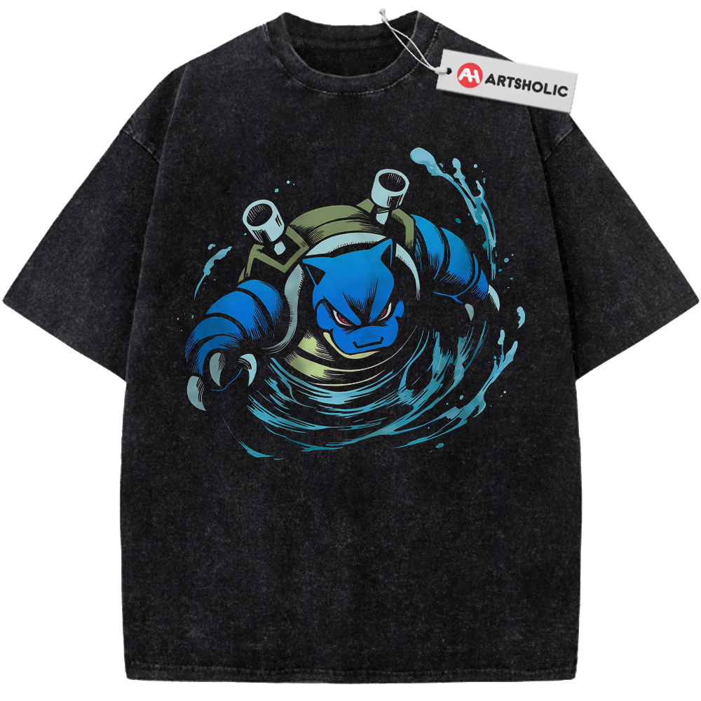 Blastoise Shirt, Pokemon Shirt, PKM Shirt, Anime Shirt, Vintage T-Shirt