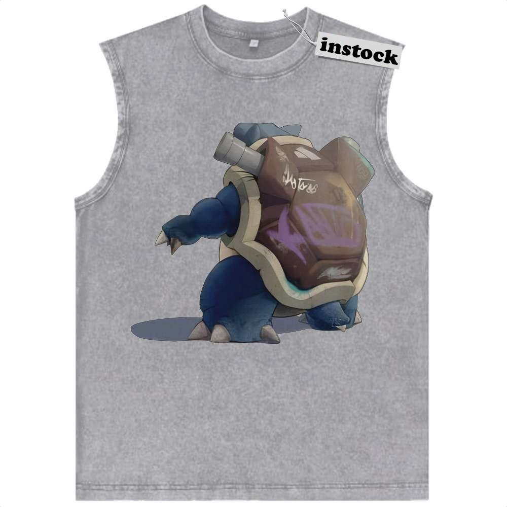 Blastoise Tank Top, Pokemon Tank Top, PKM Tank Top, Anime Tank Top, Vintage Tank Top
