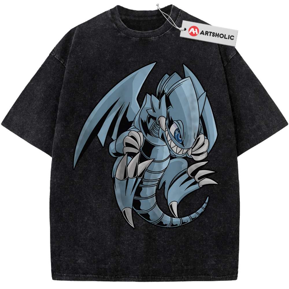 Alternative view of Blue Eyes Toon Dragon Shirt, Anime Shirt, Vintage Tee
