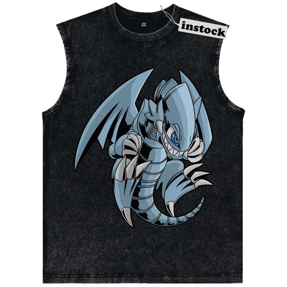 Blue Eyes Toon Dragon Tank Top, Anime Tank Top, Vintage Tank Top