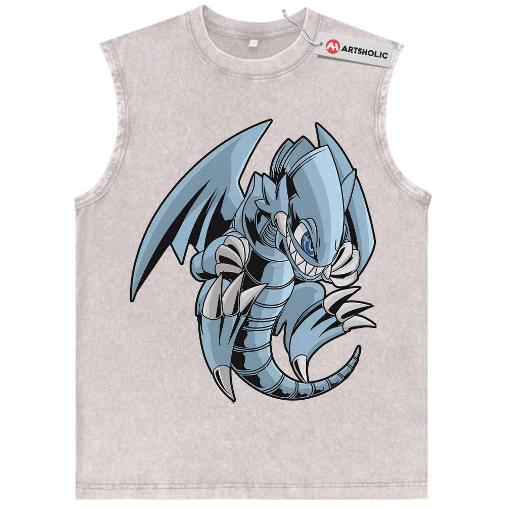 Alternative view of Blue Eyes Toon Dragon Tank Top, Anime Tank Top, Vintage Tank Top