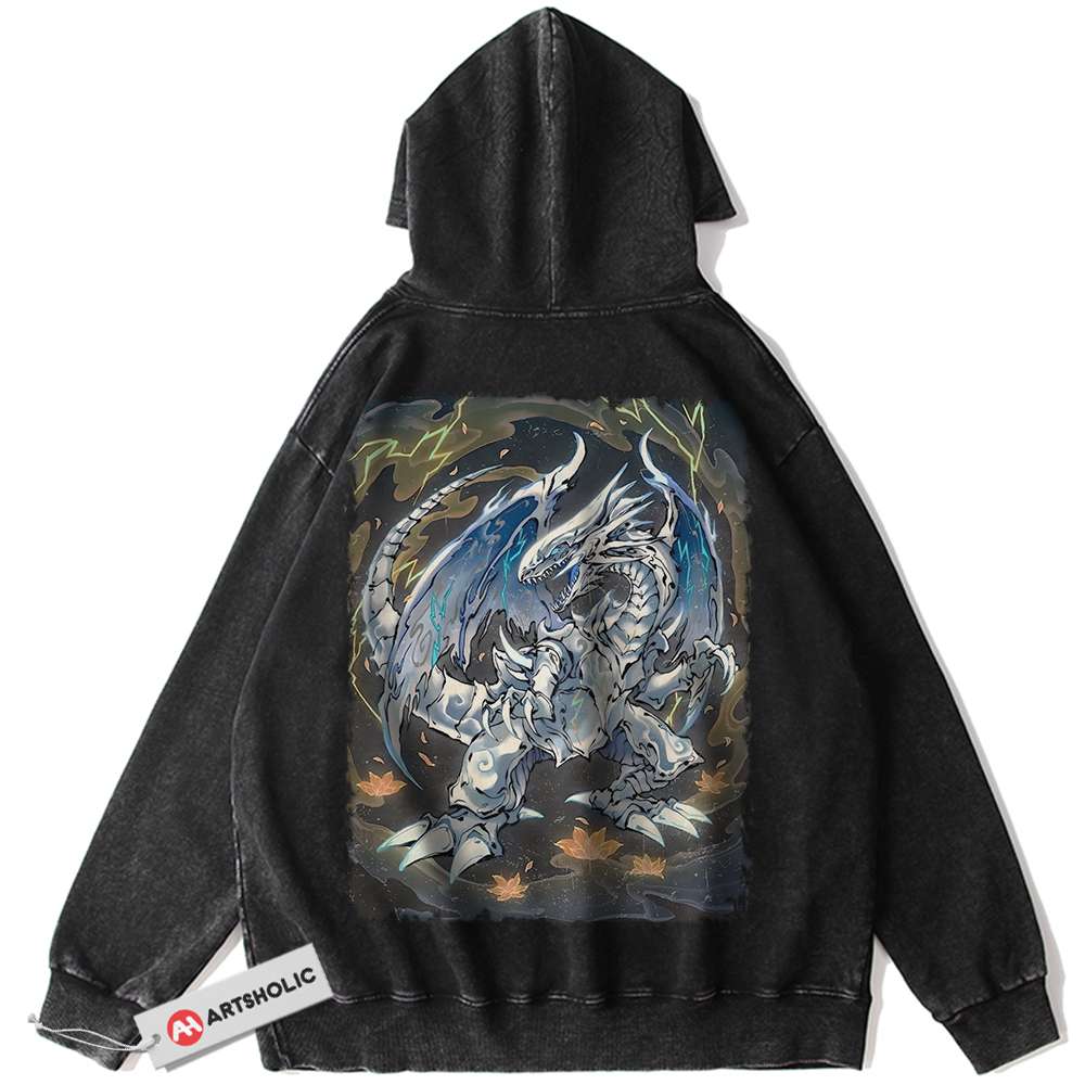 Blue Eyes White Dragon Hoodie, Anime Hoodie, Vintage Hoodie