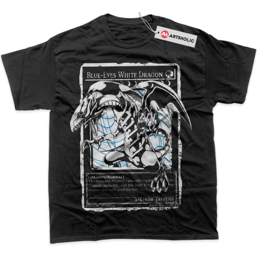 Alternative view of Blue Eyes White Dragon Shirt, Anime Shirt, Graphic Tee