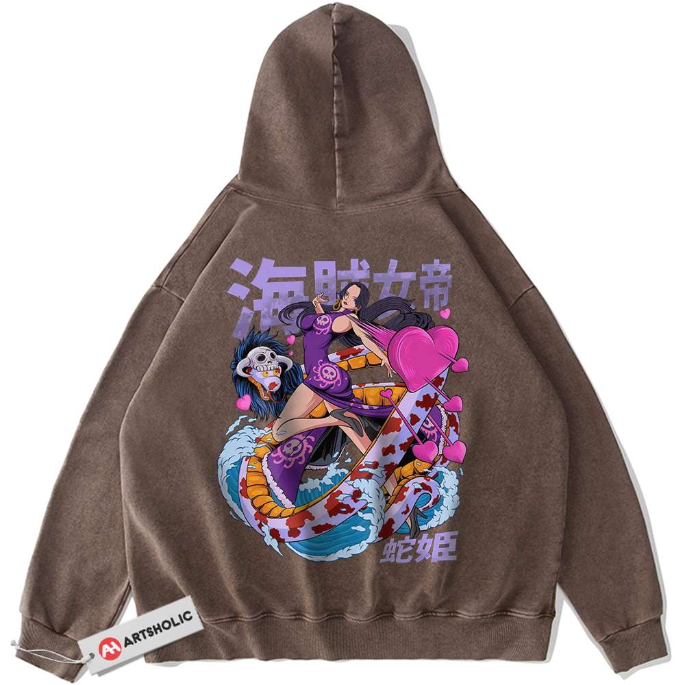 Alternative view of Boa Hancock Hoodie, One Piece Hoodie, Anime Hoodie, Vintage Hoodie