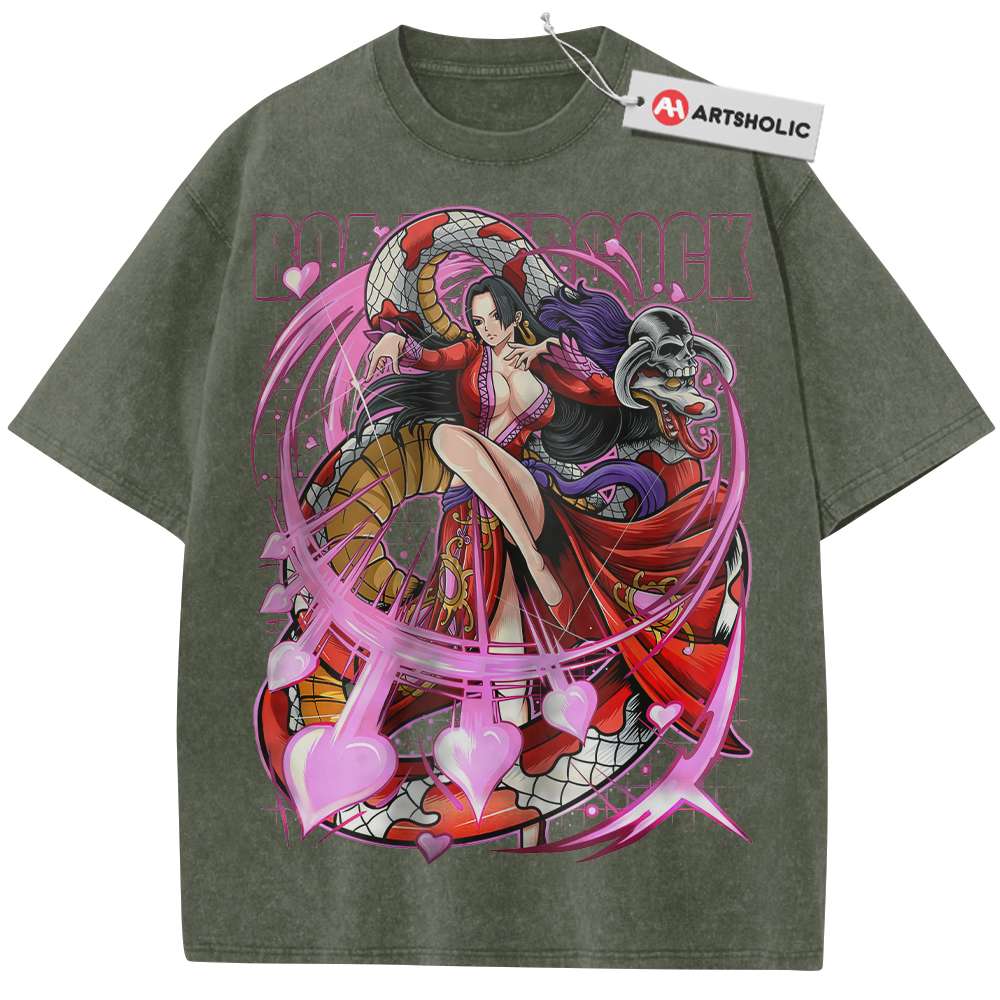 Alternative view of Boa Hancock Shirt, One Piece Shirt, Anime Shirt, Vintage Tee