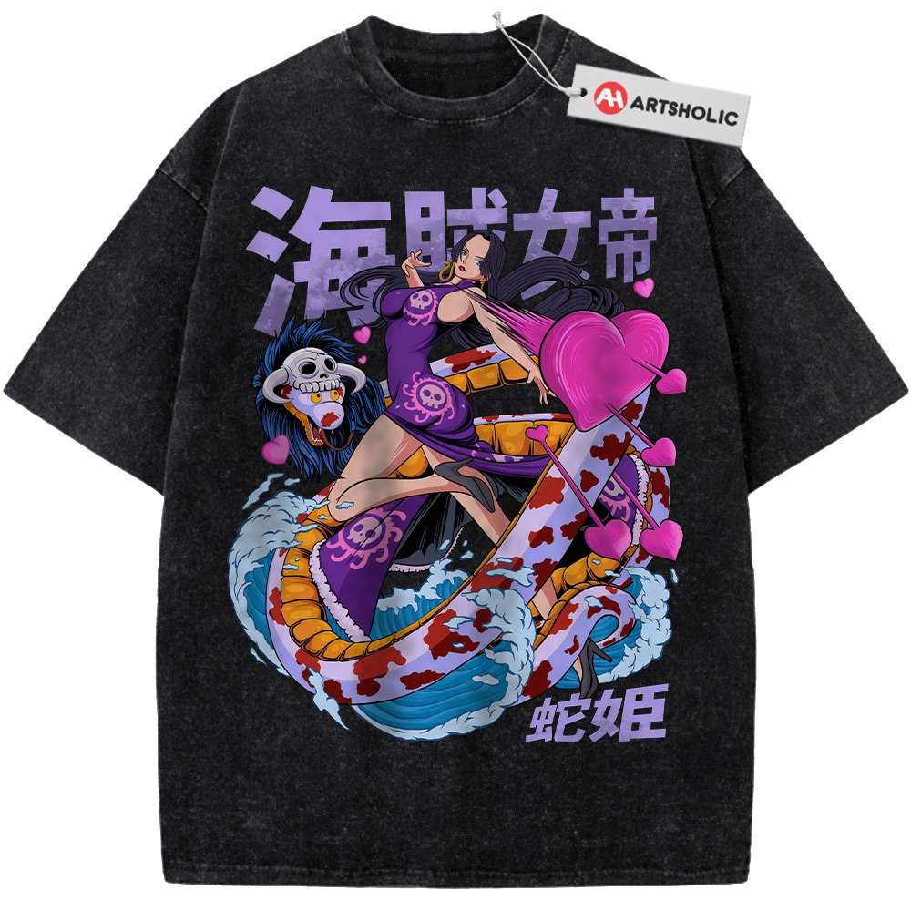 Alternative view of Boa Hancock Shirt, One Piece Shirt, Anime Shirt, Vintage Tee