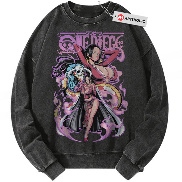 Boa Hancock Sweatshirt, One Piece Sweatshirt, Anime Sweatshirt, Vintage Sweater