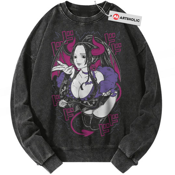 Boa Hancock Sweatshirt, One Piece Sweatshirt, Anime Sweatshirt, Vintage Sweatshirt