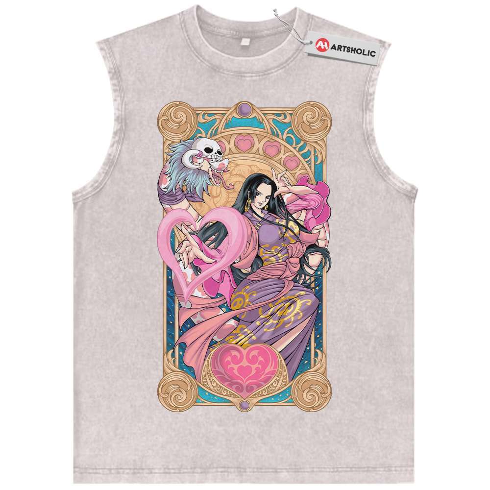 Alternative view of Boa Hancock Tank Top, One Piece Tank Top, Anime Tank Top, Vintage Tank Top