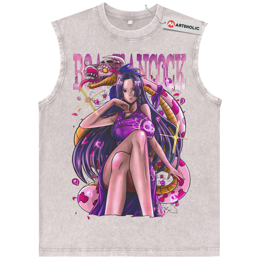 Alternative view of Boa Hancock Tank Top, One Piece Tank Top, Anime Tank Top, Vintage Tank Top