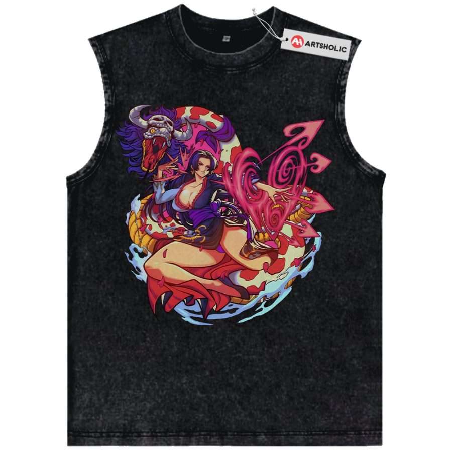 Alternative view of Boa Hancock Tank Top, One Piece Tank Top, Anime Tank Top, Vintage Tank Top