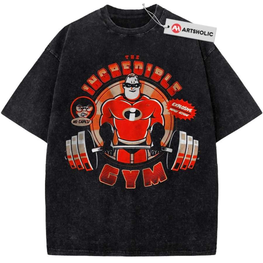 Alternative view of Bob Parr Shirt, The Incredibles Shirt, Gym Shirt, Animated Shirt, Vintage Tee