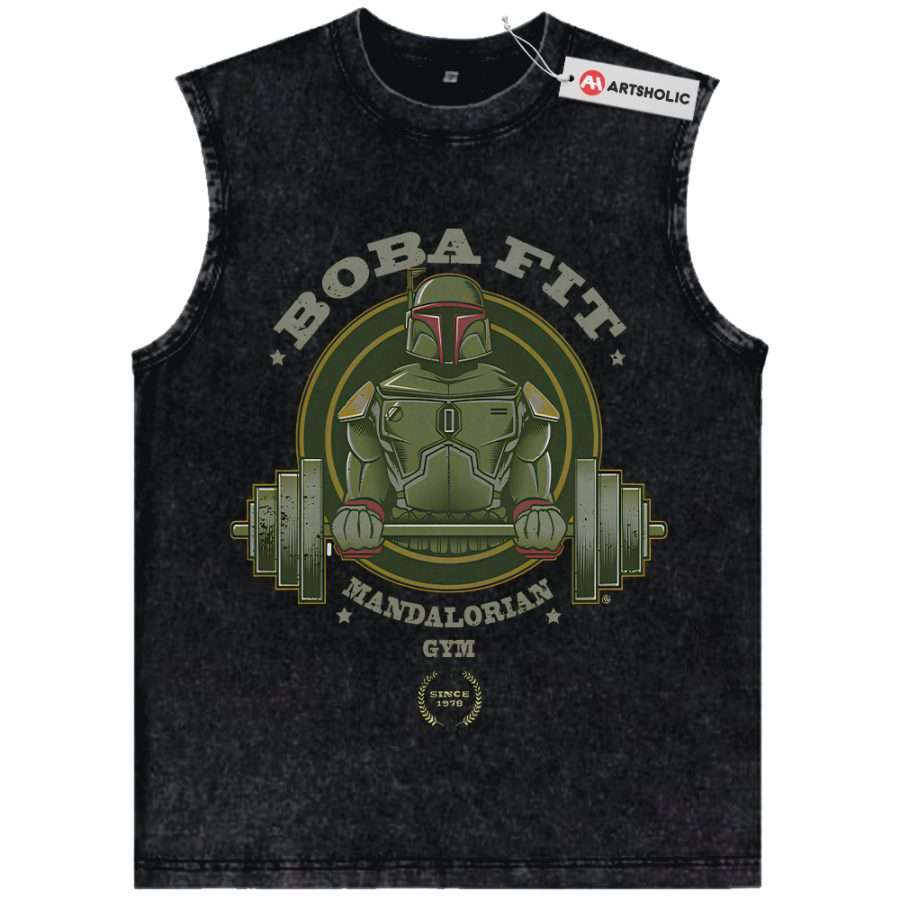 Alternative view of Boba Fett Tank Top, Star Wars Tank Top, Movie Tank Top, Vintage Tank Top