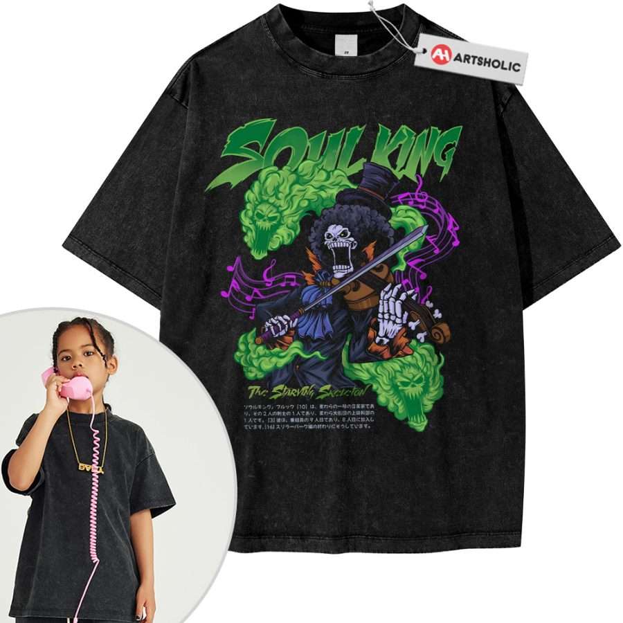 Alternative view of Book Shirt For Kids, One Piece Shirt For Kids, Anime Shirt For Kids, Vintage Tee For Kids