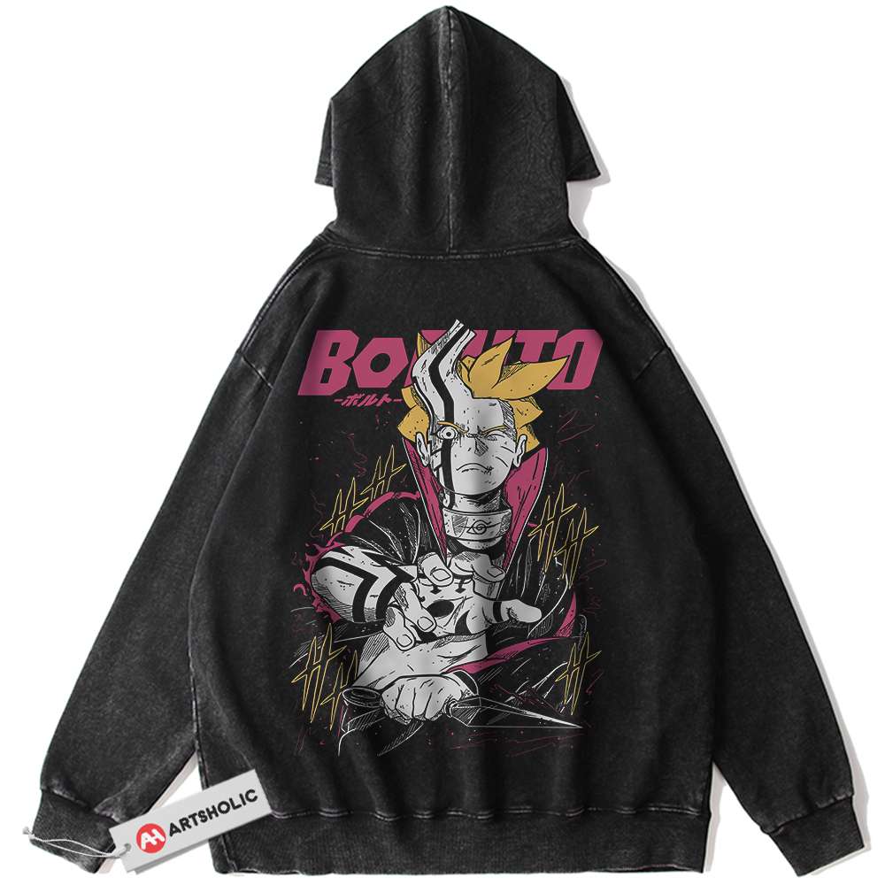 Boruto Hoodie, Naruto Hoodie, Anime Hoodie, Vintage Hoodie