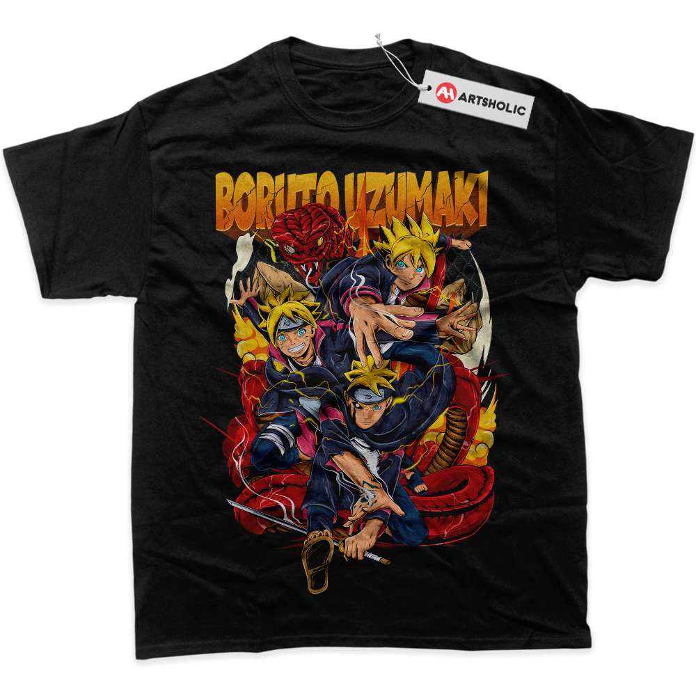 Alternative view of Boruto Uzumaki Shirt, Naruto Shirt, Anime Shirt, graphic Tee