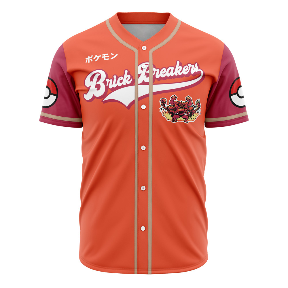 Brick Breakers Pokemon Custom Baseball Jersey - Otaku Hall