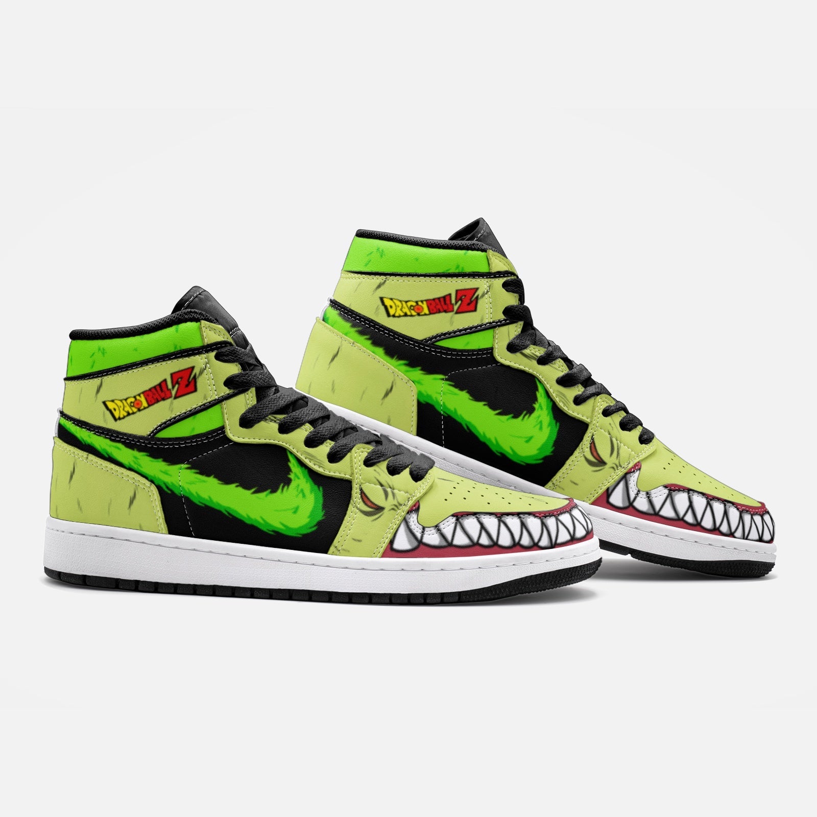 Broly and Ba Dragon Ball Z V2 Custom Sneaker Mid 1 Basketball Shoes - Otaku Hall