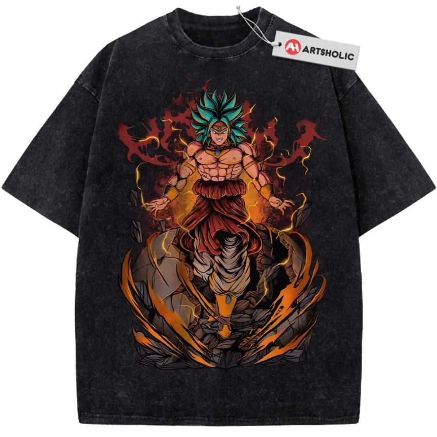Alternative view of Broly Shirt, Dragon Ball Shirt, DBZ Shirt, Anime Shirt, Vintage Tee