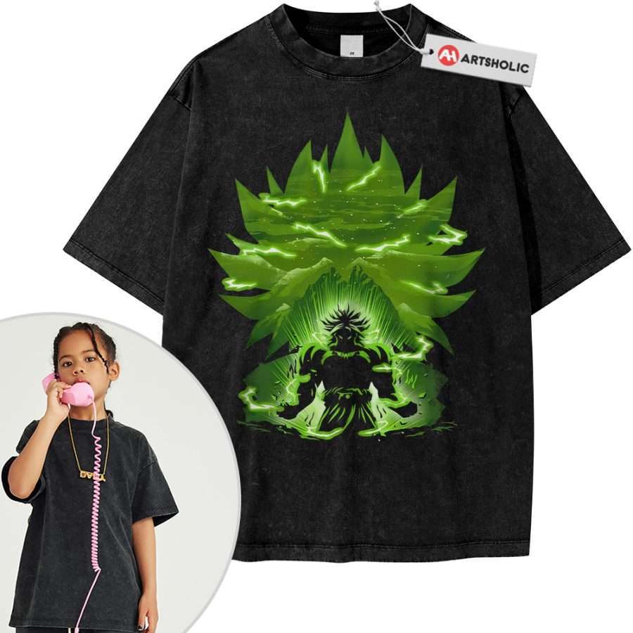 Alternative view of Broly Shirt For Kids, Dragon Ball Shirt For Kids, DBZ Shirt For Kids, Anime Shirt For Kids, Vintage T-Shirt For Kids