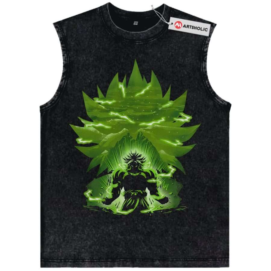 Alternative view of Broly Tank Top, Dragon Ball Tank Top, DBZ Tank Top, Anime Tank Top, Vintage Tank Top