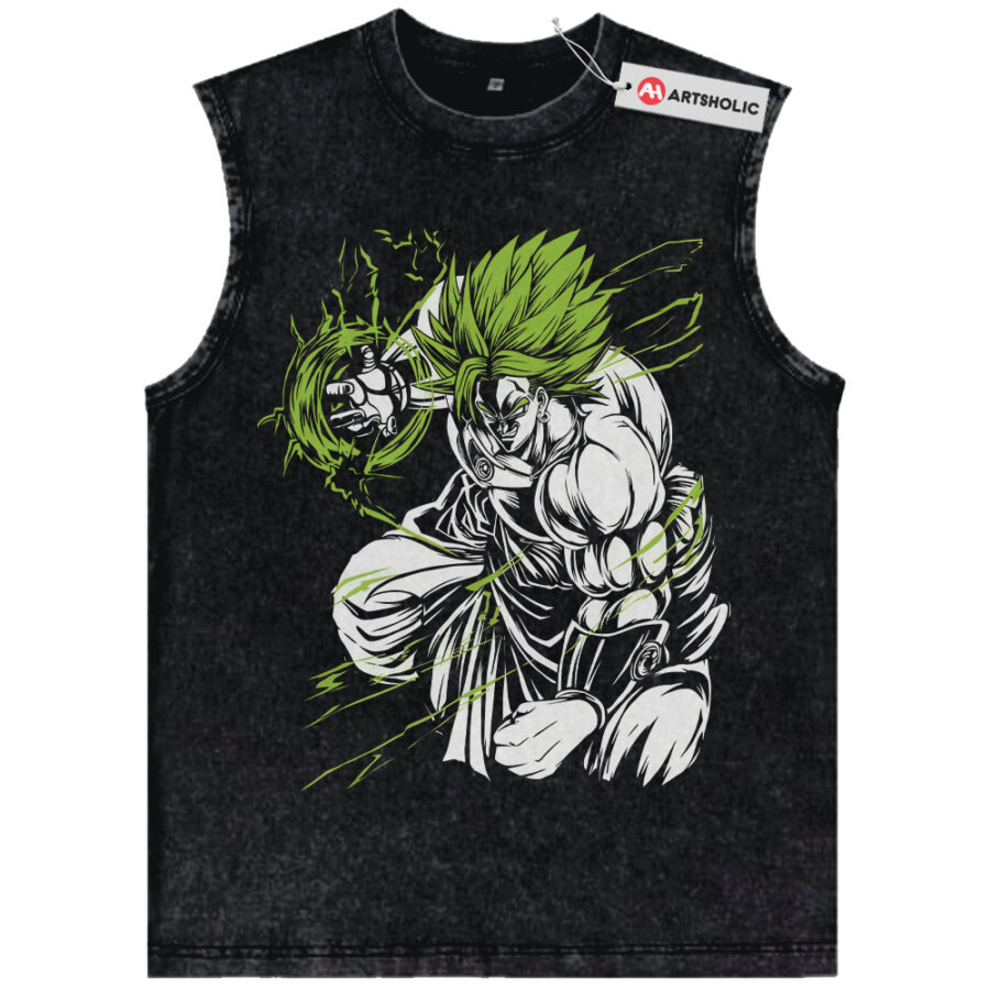 Alternative view of Broly Tank Top, Dragon Ball Tank Top, DBZ Tank Top, Anime Tank Top, Vintage Tank Top