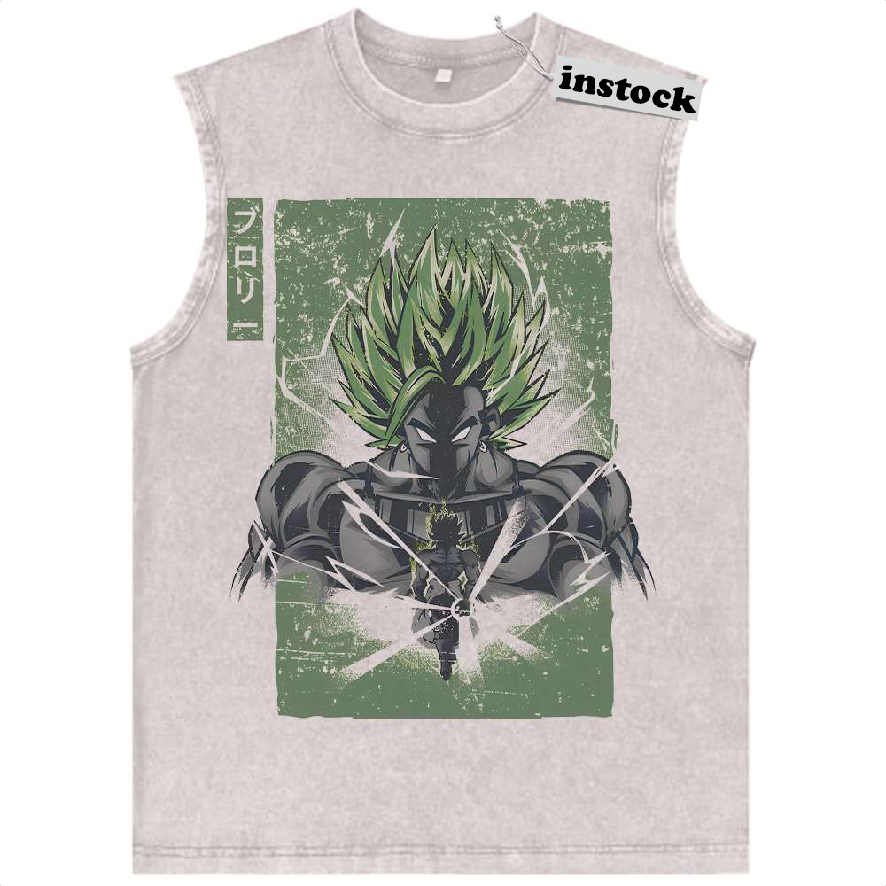 Broly Tank Top, Dragon Ball Z Tank Top, DBZ Tank Top, Anime Tank Top, Vintage Tank Top