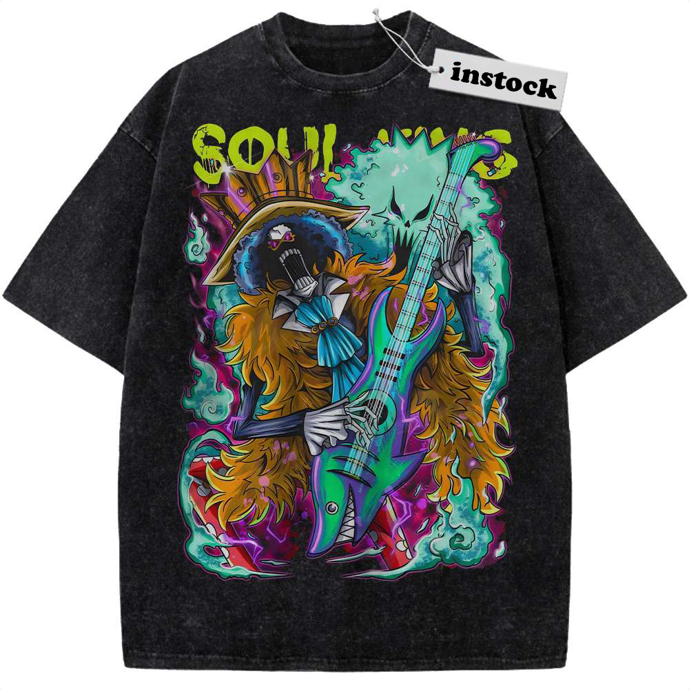 Brook Shirt, One Piece Shirt, Anime Shirt, Vintage T-Shirt