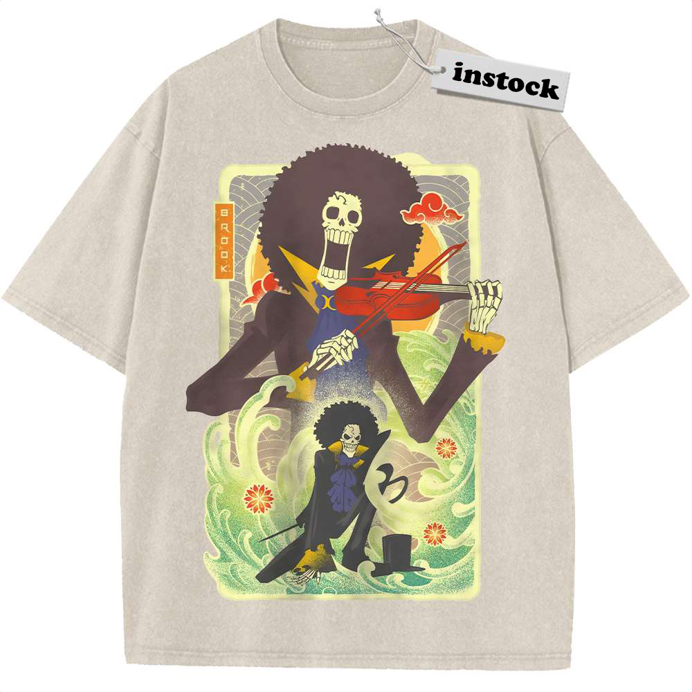 Brook Shirt, One Piece Shirt, Anime Shirt, Vintage Tee